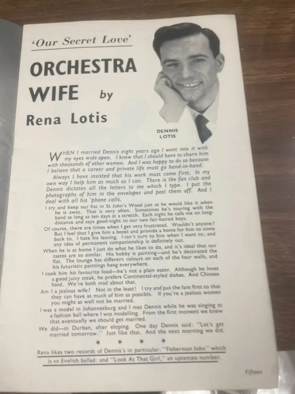 The Ted Heath Story Vintage Magazine 1950s Music Biography Collectible